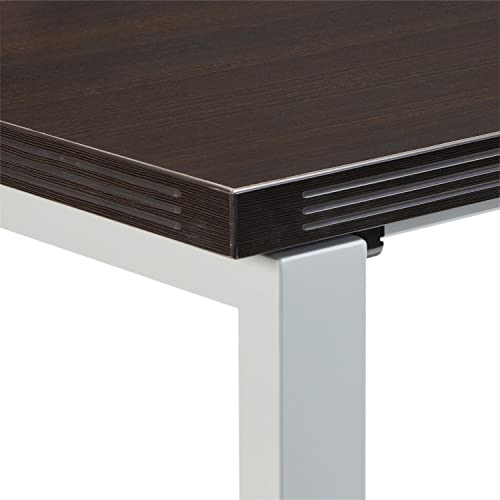 Safco Aberdeen Table Desk with Straight Top in Mocha Finish ABTDS72LDC