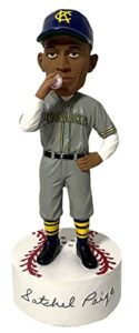 satchel paige kansas city monarhcs talking kissing the baseball bobblehead negro leagues