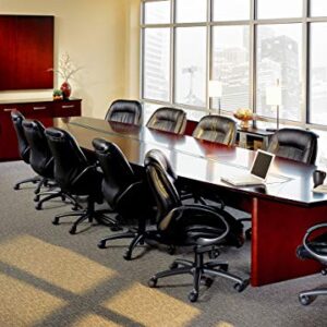 Safco Products Safco 8' Conference Table - Boat Shaped - Sierra Cherry - Corsica Series