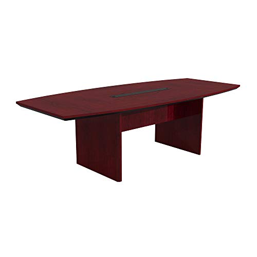 Safco Products Safco 8' Conference Table - Boat Shaped - Sierra Cherry - Corsica Series