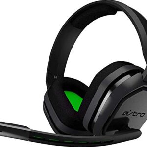 ASTRO Gaming A10 Headset for Xbox One/Nintendo Switch / PS4 / PC and Mac - Wired 3.5mm and Boom Mic by Logitech w/Microfiber Cloth - Bulk Packaging - (Green/Black)