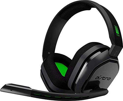 ASTRO Gaming A10 Headset for Xbox One/Nintendo Switch / PS4 / PC and Mac - Wired 3.5mm and Boom Mic by Logitech w/Microfiber Cloth - Bulk Packaging - (Green/Black)