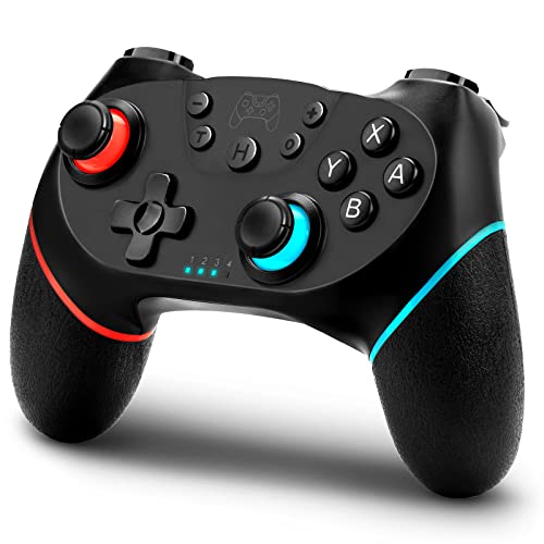 Switch Controller，Pro Controller for Switch/Switch Lite/Switch OLED,NENOTOH Switch Remote Controller Gamepad Joystick, Adjustable Turbo and Dual Vibration，Ergonomic Non-Slip