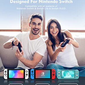 Switch Controller，Pro Controller for Switch/Switch Lite/Switch OLED,NENOTOH Switch Remote Controller Gamepad Joystick, Adjustable Turbo and Dual Vibration，Ergonomic Non-Slip