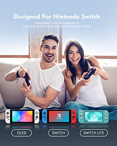 Switch Controller，Pro Controller for Switch/Switch Lite/Switch OLED,NENOTOH Switch Remote Controller Gamepad Joystick, Adjustable Turbo and Dual Vibration，Ergonomic Non-Slip