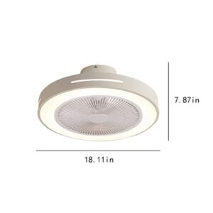 Ceiling Fan with Light Mute LED Dimmable Ceiling Fans with Remote Control Modern Dimmable Ceiling Fan Light with Remote Control for Bedroom Living Room Kitchen