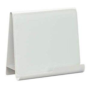 safco products 3220wh wave desktop whiteboard & magnetic document stand, white