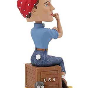 Royal Bobbles Rosie The Riveter Bobblehead, Premium Polyresin Lifelike Figure, Unique Serial Number, Exquisite Detail