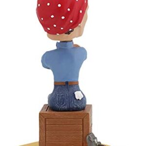 Royal Bobbles Rosie The Riveter Bobblehead, Premium Polyresin Lifelike Figure, Unique Serial Number, Exquisite Detail