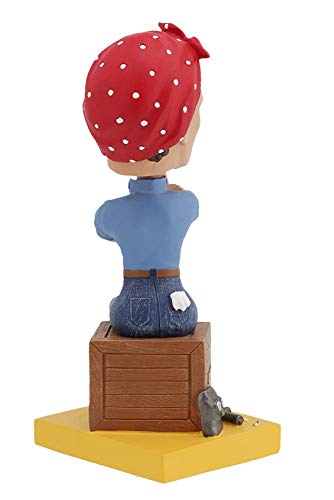 Royal Bobbles Rosie The Riveter Bobblehead, Premium Polyresin Lifelike Figure, Unique Serial Number, Exquisite Detail