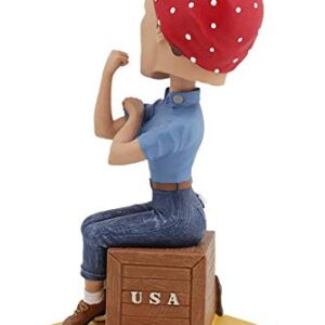 Royal Bobbles Rosie The Riveter Bobblehead, Premium Polyresin Lifelike Figure, Unique Serial Number, Exquisite Detail