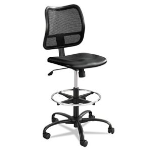 safco 3395bv vue series mesh extended height chair vinyl seat black