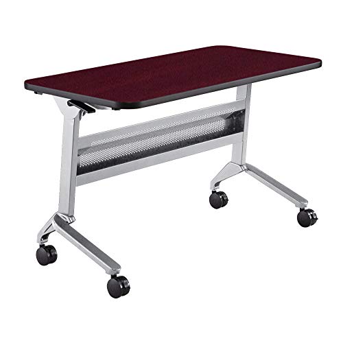 Safco Products Flip-N-Go Training Table, Regal Mahogany