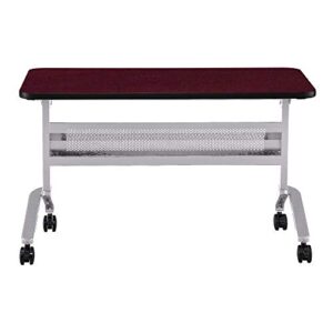 Safco Products Flip-N-Go Training Table, Regal Mahogany