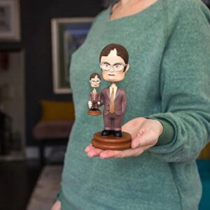 Surreal Entertainment The Office Double Dwight Resin Bobblehead | Collectible Action Figure Statue, Desk Toy Accessories | Novelty Gifts for Home Office Decor | 5 Inches Tall