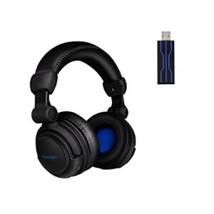 huhd wireless vibration gaming headset for ps4,ps5,pc,xbox and switch 7.1 surround sound headphones with detachable microphone