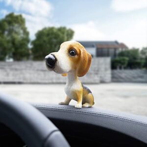 COGEEK Bobble Head Dogs Bobbing Heads Car Dash Puppy Car Decoration (Hound)