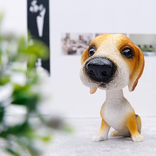 COGEEK Bobble Head Dogs Bobbing Heads Car Dash Puppy Car Decoration (Hound)