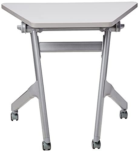 Safco Products Learn Nesting Trapezoid Desk, Small Corner Desk for Classrooms & Custom Classroom Layouts (Pebble Gray)