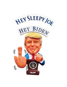 donald trump doll - this bobblehead trump has a bobbling middle finger instead of head | hey biden sleepy joe | trump 2024 election #maga
