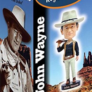 Royal Bobbles John Wayne Cowboy Bobblehead, Premium Polyresin Lifelike Figure, Unique Serial Number, Exquisite Detail