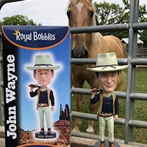 Royal Bobbles John Wayne Cowboy Bobblehead, Premium Polyresin Lifelike Figure, Unique Serial Number, Exquisite Detail