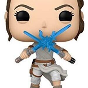 Funko POP Star Wars: The Rise of Skywalker Ep. 9 - Rey with 2 Light Sabers Collectible Vinyl Bobblehead