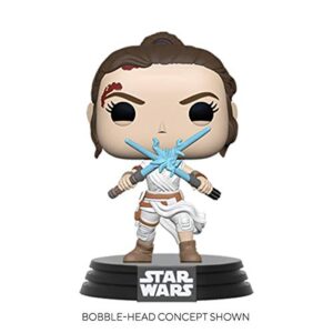 Funko POP Star Wars: The Rise of Skywalker Ep. 9 - Rey with 2 Light Sabers Collectible Vinyl Bobblehead