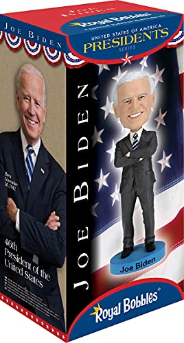 Royal Bobbles Joe Biden Bobblehead, Premium Polyresin Lifelike Figure, Unique Serial Number, Exquisite Detail