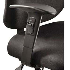 safco 3399bl height/width-adjustable t-pad arms for alday 24/7 task chair black 1 pair