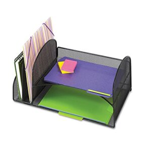 safco 3264bl desk organizer two vertical/two horizontal sections 17 x 10 3/4 x 7 3/4 black