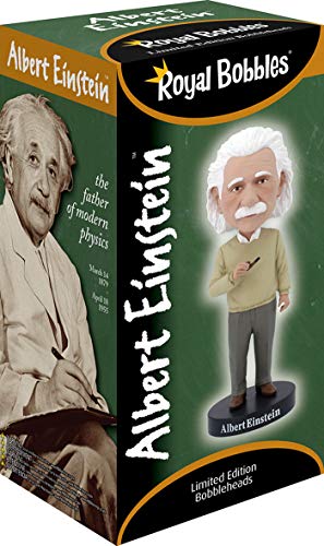 Royal Bobbles Albert Einstein Bobblehead, Premium Polyresin Lifelike Figure, Unique Serial Number, Exquisite Detail