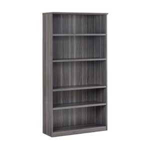 safco bookcase, gray steel laminate