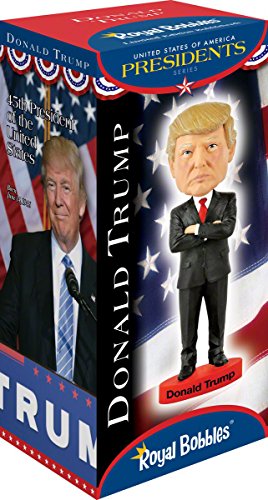 Royal Bobbles Donald Trump Bobblehead, Premium Polyresin Lifelike Figure, Unique Serial Number, Exquisite Detail