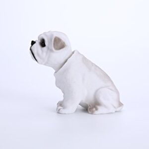 siyaful Bobbing Head Dog-Bobble Head Auto Car Dashboard Decors Toy Bulldog English