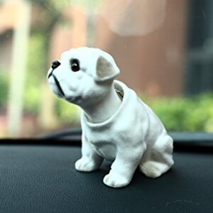 siyaful Bobbing Head Dog-Bobble Head Auto Car Dashboard Decors Toy Bulldog English