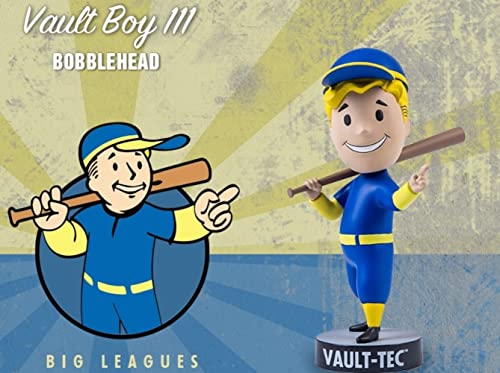 Gaming Heads Fallout 4 Bobblehead Vault Boy 111 Series 4 - Big Leagues - Collectible Bobbleheads