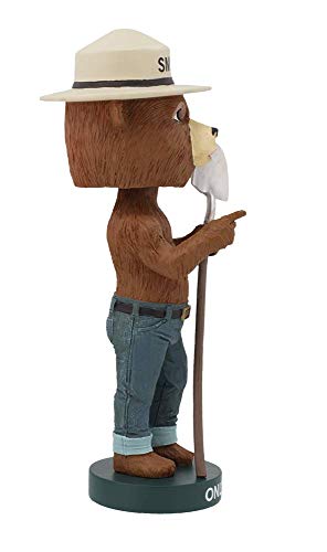 Royal Bobbles Smokey Bear Bobblehead, Premium Polyresin Lifelike Figure, Unique Serial Number, Exquisite Detail