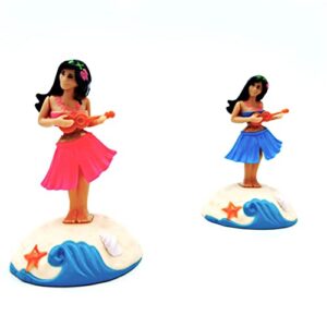 Ztexkee Solar Powered Shaking Guitar Girl Car Dashboard Decoration Plastic Bobbleheads Solar Dancing Toy Cute Bobble Head Figures for Home Office Desktop Ornaments Car Decor