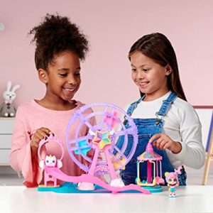 Kindi Kids Minis Collectible Ferris Wheel and Posable Bobble Head Figurine 2pc