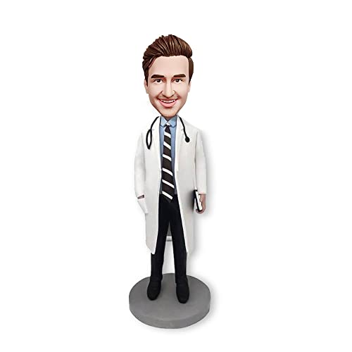 7" Custom Bobblehead, Personalized Doctor Bobble Head, Doctor Fully Custom Sculpture, Gift for Nurses, Doctors, Hygienists, Dentists Unique Birthday Graduation Gifts Idea