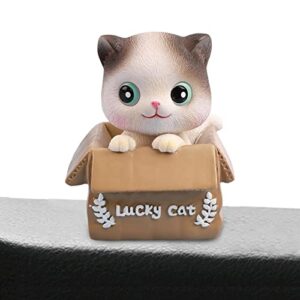 dous bobbleheads for car dashboard lucky cat dashboard car ornaments bobble head cat pet toy shaking head cat decor for car interior, automotive dashboard, home desktop