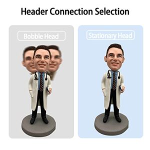Full Custom Head & Body Figurines Personalized Bobblehead Based on Your Photos for Lovers, Families