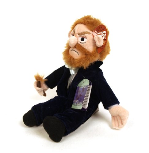 Vincent Van Gogh Doll - 11" Soft Stuffed Plush Little Thinker - Toy for Kids or Adults