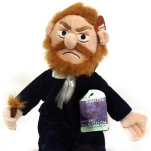 Vincent Van Gogh Doll - 11" Soft Stuffed Plush Little Thinker - Toy for Kids or Adults