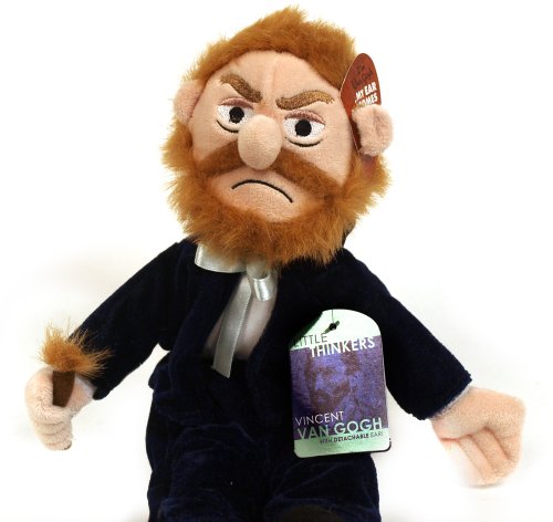 Vincent Van Gogh Doll - 11" Soft Stuffed Plush Little Thinker - Toy for Kids or Adults