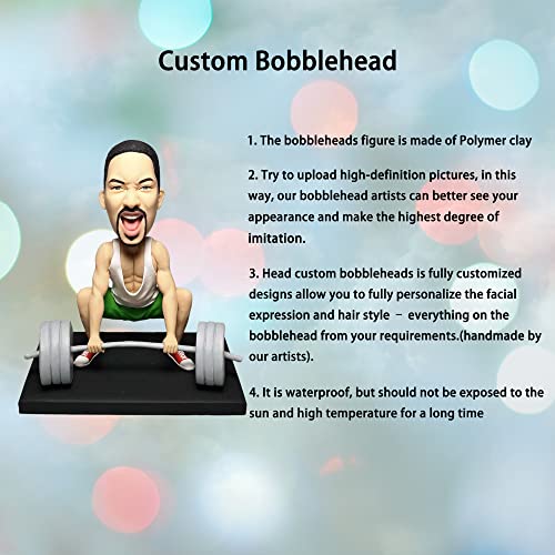 mydedor Custom Bobble-Heads Figurine Customized Doll, Barber Custom Bobble Head, Bobble Head Figures Handmade Personalized Sculpture Gift for Friend