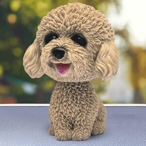 CYISONAL 2PCS Shaking Head Dog Toy Simulation Bobble Head Dog Toy for Car Interior Dashboard Ornament Car Furnishing Home Office Decor