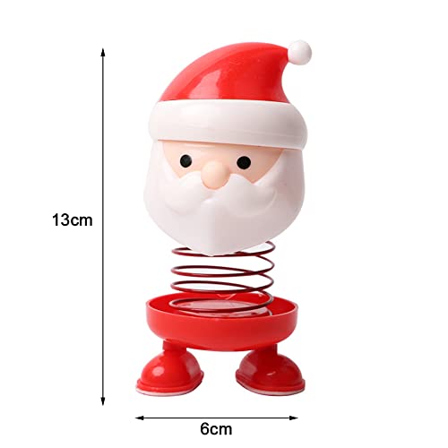 ikasus Shaking Head Toys Car Ornaments Cute Christmas Bobblehead Nod Dolls Car Dashboard Decor Cute Santa Claus Figurine Christmas Party Bobble Head Statue Desktop Ornaments Car Interior Accessories