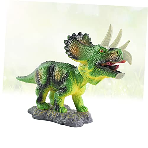 HOLIDYOYO Model Tots Toys Car Decor Model Triceratops Bobble Head Toy Bobble Head Model Car Toy Decorate Shake Your Head Green Decore